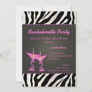 Invitation Martini rose Bachelorette