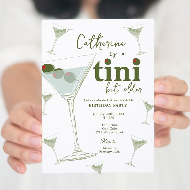 Invitation Martini Theme Party numérique et imprimable (Créateur téléchargé)