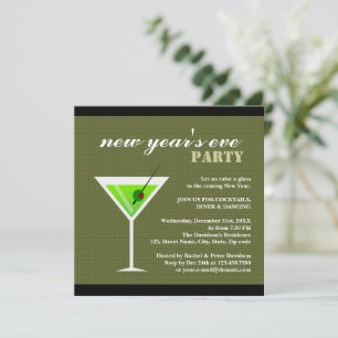 Invitation Martini vert