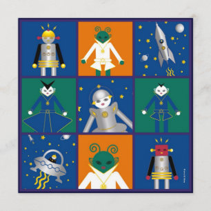 Invitation Martzkins dans l'invitation de fête d'anniversaire