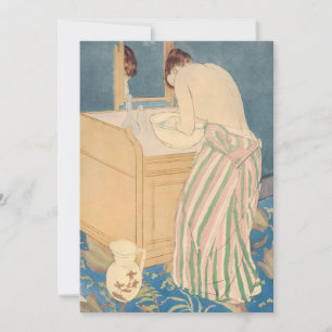 Invitation Mary Cassatt - Femme Baignade