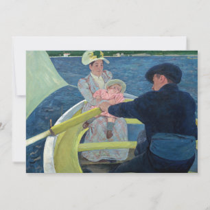 Invitation Mary Cassatt - La Partie en barque