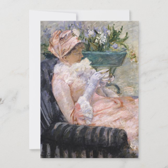 Invitation Mary Cassatt - La tasse de thé (Devant)