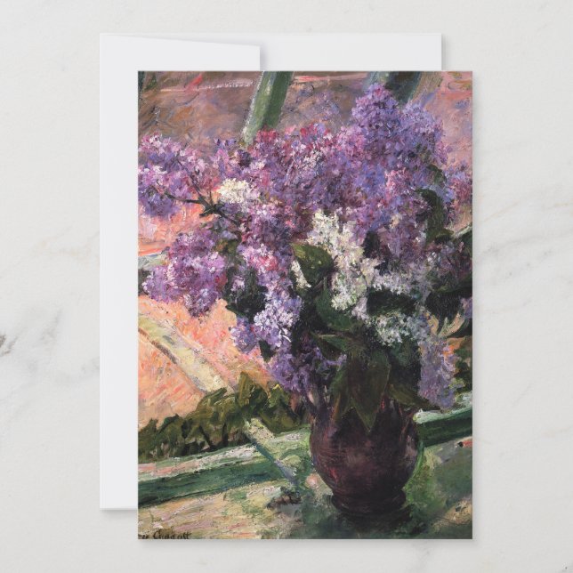 Invitation Mary Cassatt - Lilas dans une fenêtre (Devant)