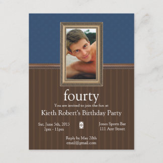 Invitation Masculine Birthday Party