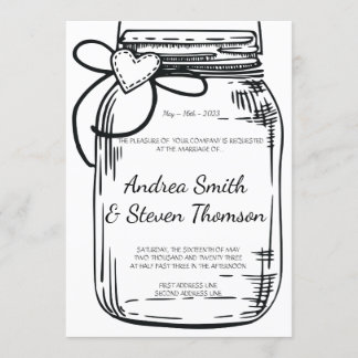 Invitation Mason Jar