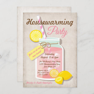 Invitation Mason Jar Lemonade Party