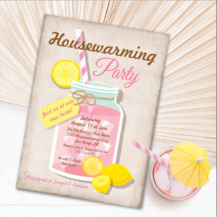 Invitation Mason Jar Lemonade Party