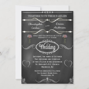 Invitation Mason Jar, Mariage de tableau de bord des fleurs e
