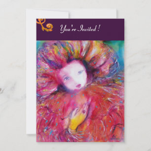 INVITATION MASQUE EN ROUGE / BAL MASQUÉ DU MARDI GRAS