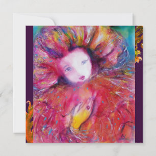 INVITATION MASQUE EN ROUGE / SOIREE DE MARDI GRAS MASQUÉE