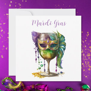 Invitation Masque Mardi Gras