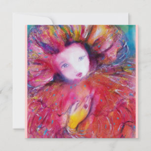 INVITATION MASQUE ROUGE / SOIREE MARDI GRAS MASQUERADE