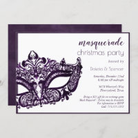 Masquerade de masque violet | Mardi Gras Fête