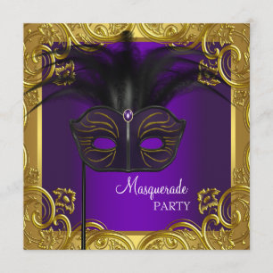 Invitation Masquerade de masques de masques de masques de vio