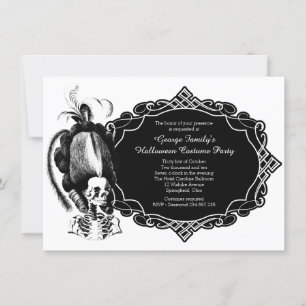 Invitation Masquerade Halloween Costume fête