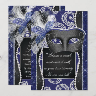 Invitation Masquerade Sweet 16 Party, Mis Quince Anos