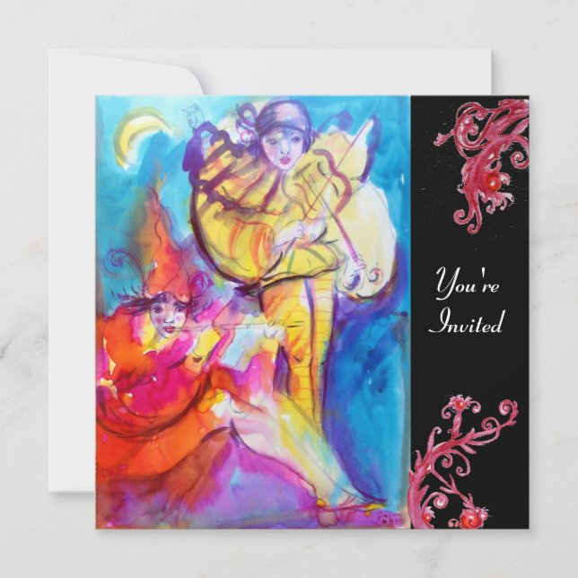 INVITATION MASQUERADE VENITIEN / NOCTURNE MUSICAL (Devant)