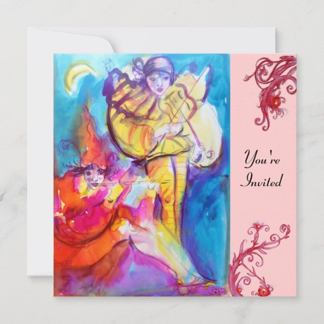 INVITATION MASQUERADE VENITIEN  / NOCTURNE MUSICAL (Devant)