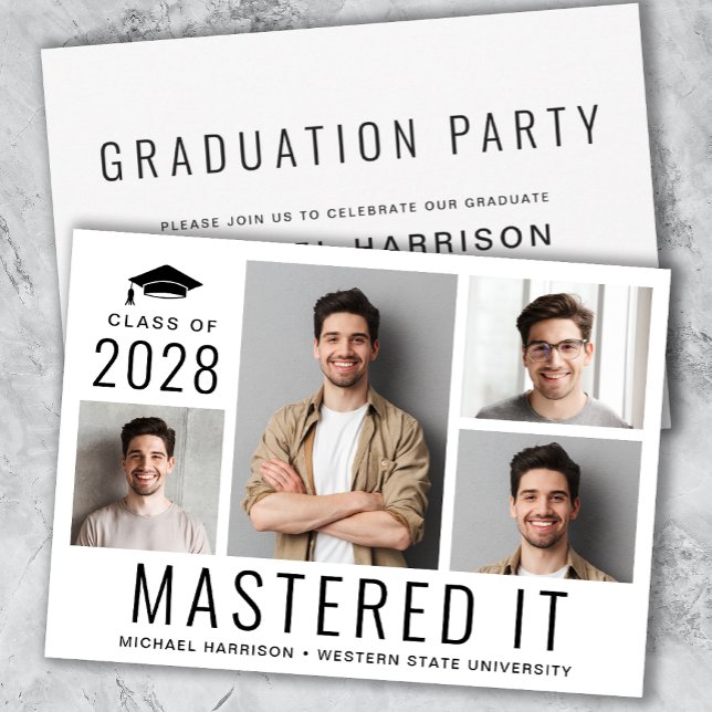 Invitation Massive It Photo Masters Diplôme de Graduation Par (Créateur téléchargé)