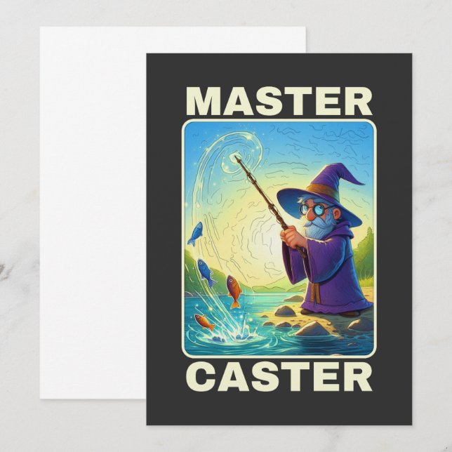 Invitation Master Caster - Assistant Pêche magique (Devant / Derrière)