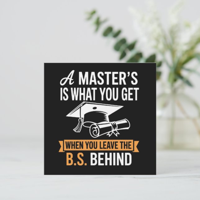 Invitation Master’s Degree MBA Masters Degree Graduation  (Debout devant)