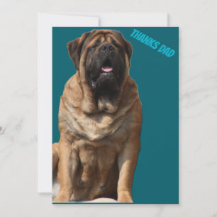 Invitation Mastiff Fête des Pères Meilleurs amis
