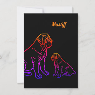 Invitation Mastiff Meilleurs amis de la fête des pères 