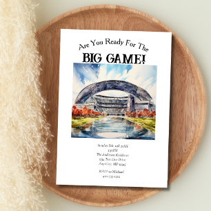 Invitation Match de football Jour de grand match Party