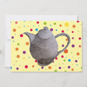 Invitation Matin Tea rétro café date vintage