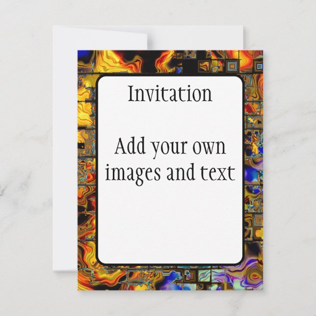 Invitation Matrice numérique des flammes et des métaux (Devant)