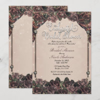 Mauve Spice Roses Pailleté Mariage