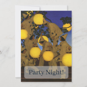 Invitation Maxfield Parrish Les Porteuses de Lanternes 1908 V