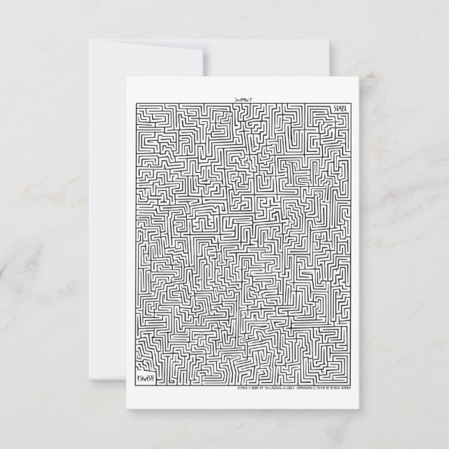 Invitation Mayan 1 Maze Extraordinaire !Invitation (Devant)