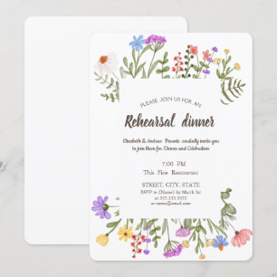 Invitation Meadow Fleur sauvage aquarelle