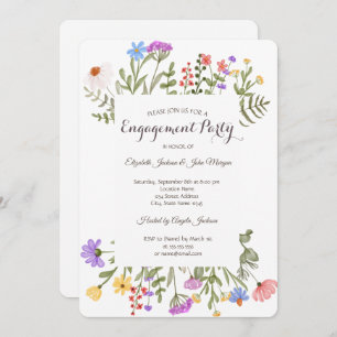 Invitation Meadow Fleur sauvage aquarelle