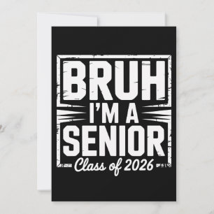 Invitation Mec, je suis un senior de la promotion 2026, diplô