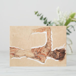 Invitation Mec. Self-Portrait (1911) par Egon Schiele. Deux T