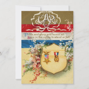 Invitation Médaille de bouclier Grande Armée de la République