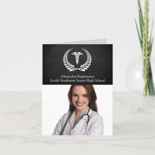 Invitation Medical Caduceus Laurel