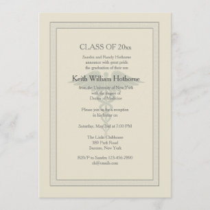 Invitation Médicale d'obtention du diplôme de