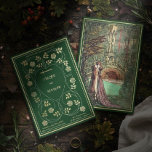 Invitation Médiéval Gold Floral Coeurs et Mariage d'épée<br><div class="desc">Invoquez la beauté d'un âge d'antan pour votre jour de mariage avec cette Invitation médiévale aux Coeurs Floraux et à l'épée. Il n'utilise pas de papier d'aluminium et utilise plutôt de la couleur or sur un arrière - plan riche. Au fond de cette invitation se trouve l'illustration vintage "La Romance...</div>