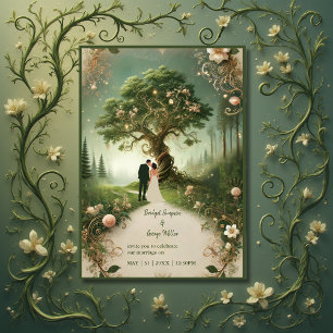 Invitation Médiéval mystique Enchanted Forest Mariage