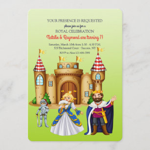 Invitations Faire Part Cartes Anniversaire Medieval Zazzle Fr