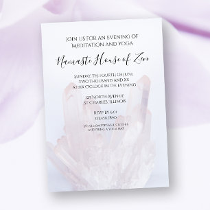 Invitation Méditation de cristaux de lavande légère / Atelier