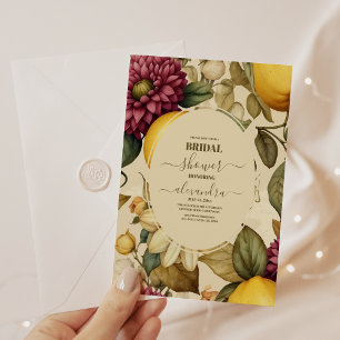 Invitation Mediterranean Italie Positano Lemon Enterrement de