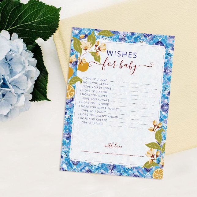 Invitation Mediterranean Lemon Amalfi Coast Baby Shower (Créateur téléchargé)