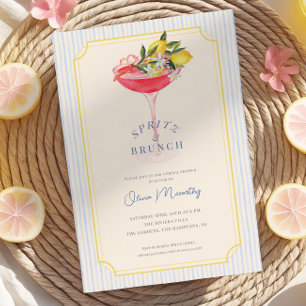 Invitation Mediterranean Spritz & Brunch Mariage Lemondé