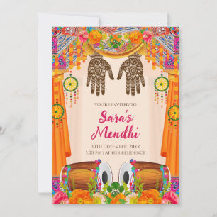Invitation Mehendi Invitation numérique Mehendi