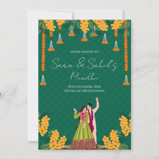 Invitation Mehendi Invitation numérique Mehendi